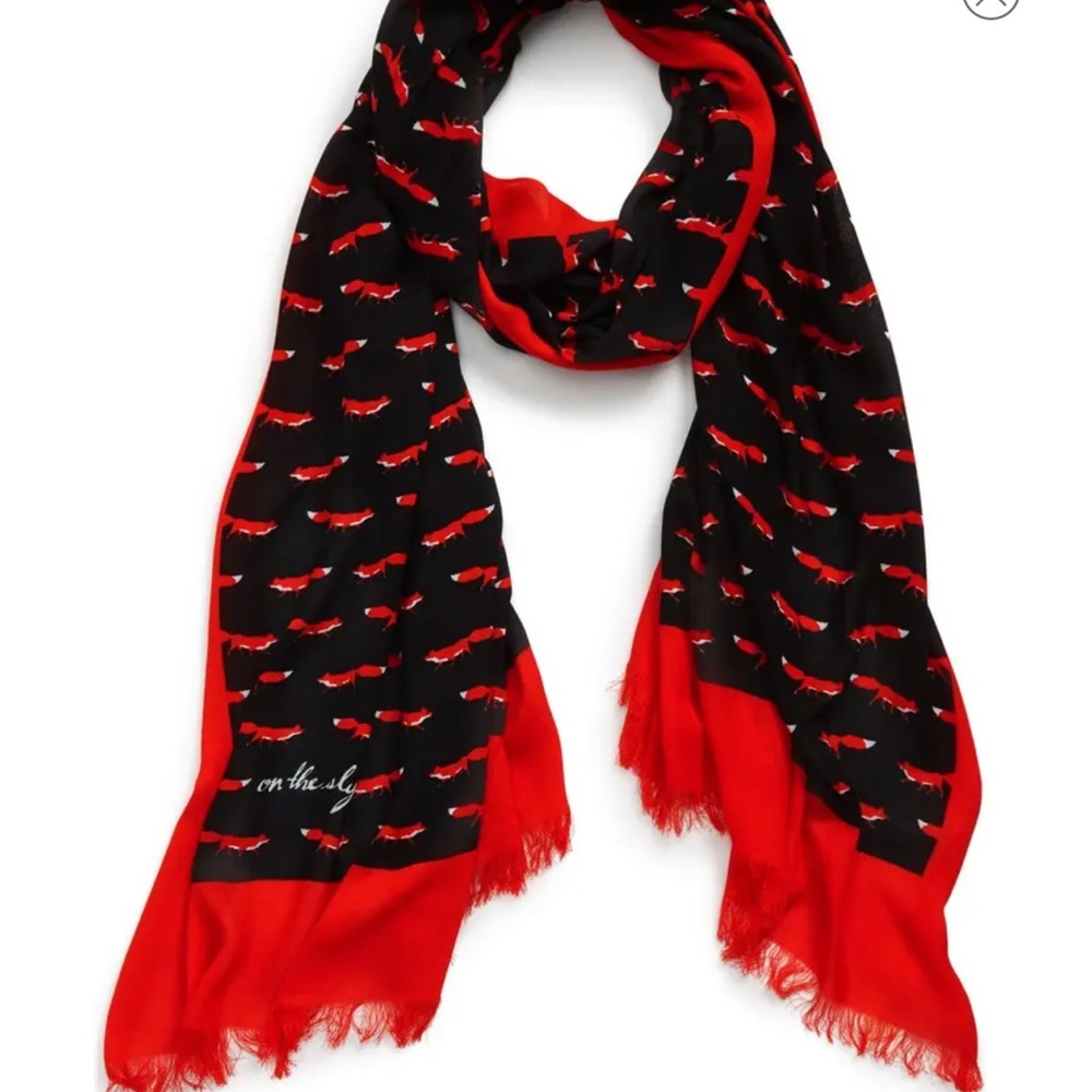Kate Spade On the Sly Fox Scarf